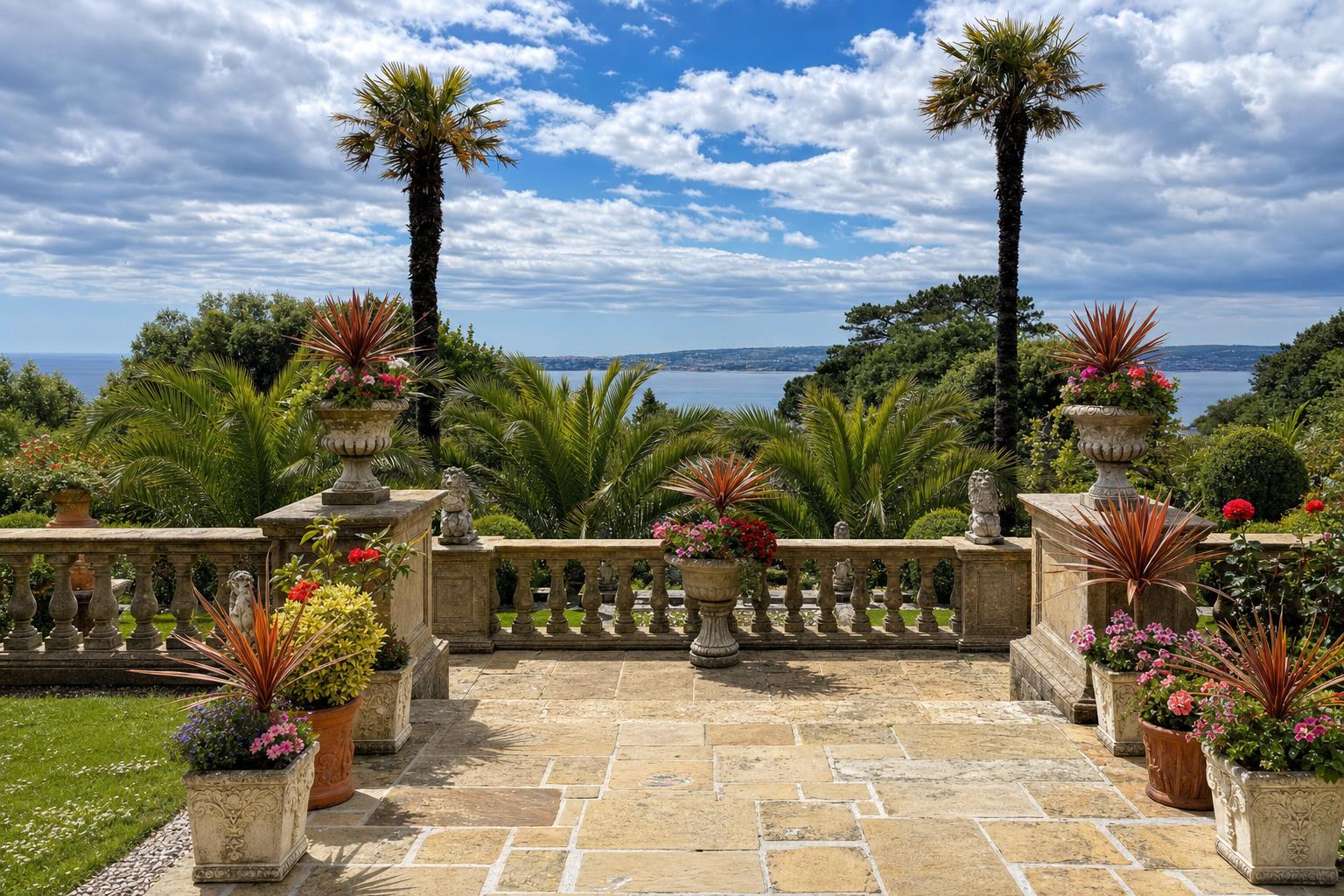The view from the terrace