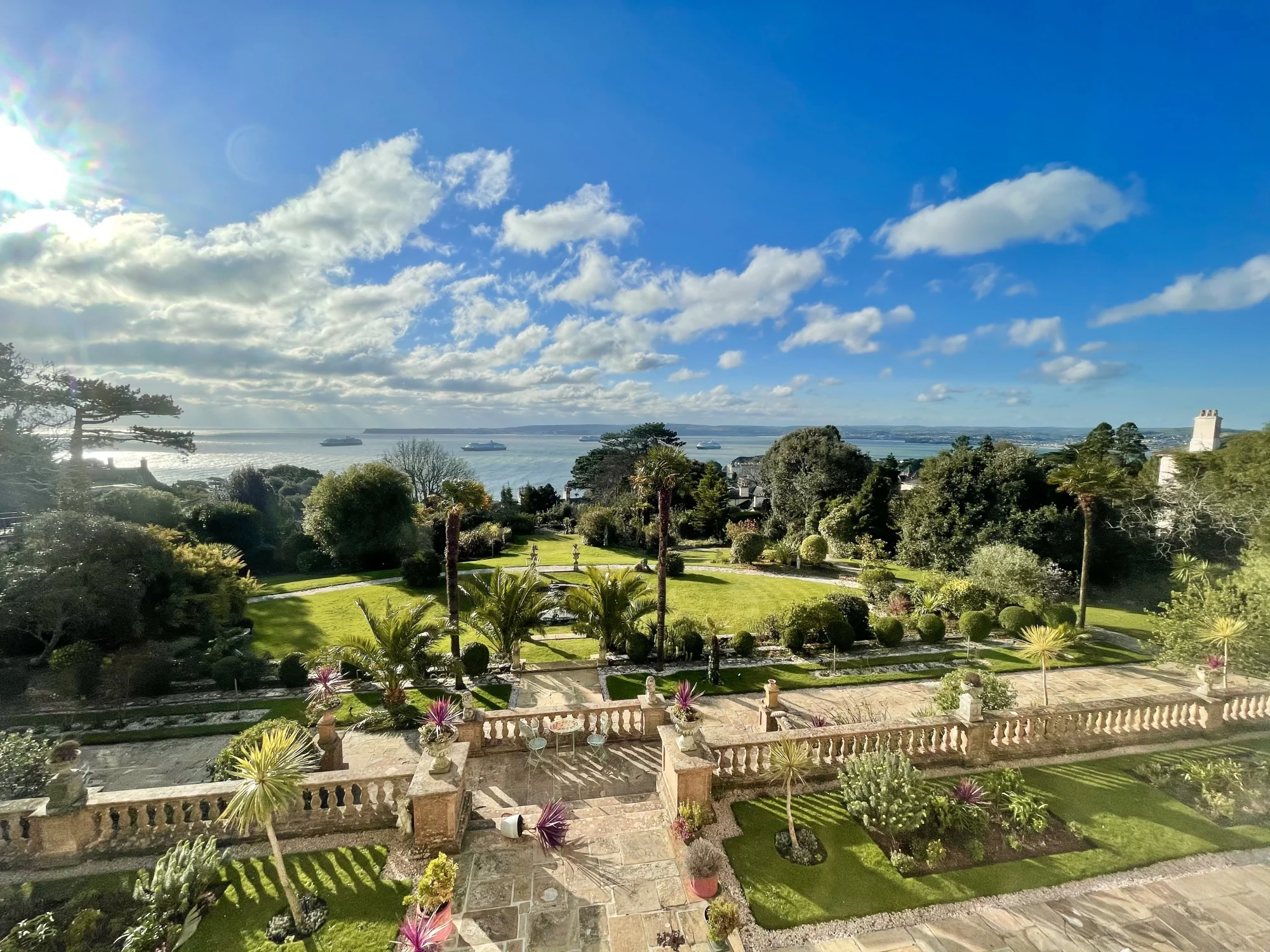 The Wylam Suite &mdash; the private roof terrace overlooking Torbay